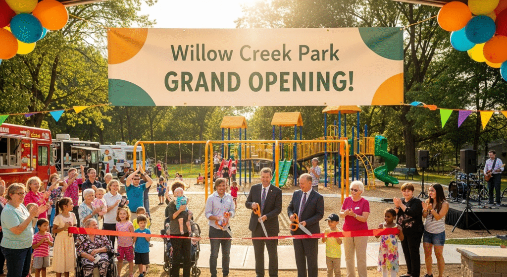 Breaking News: Local Community Celebrates New Park Opening!